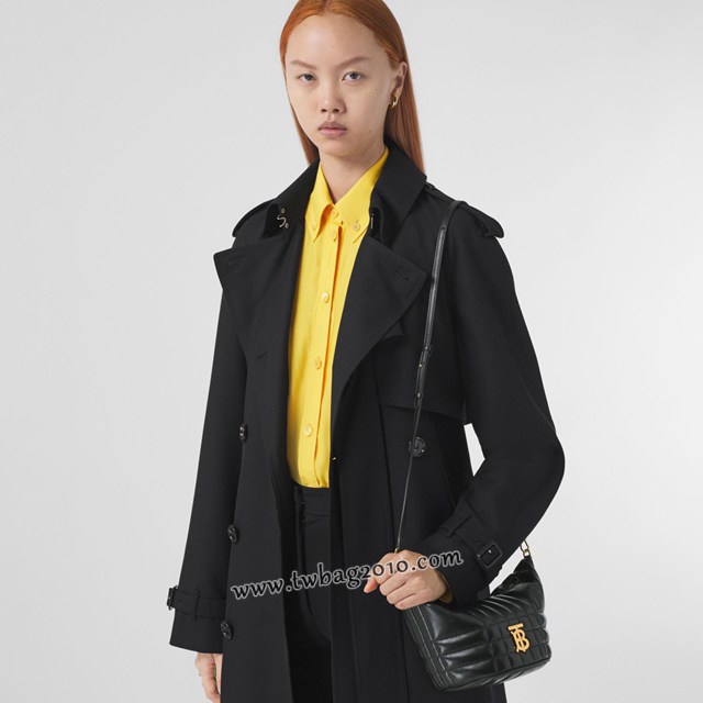 Burberry專門店新款絎縫腰包 巴寶莉羔羊皮新月形斜挎腰包 yxb1131